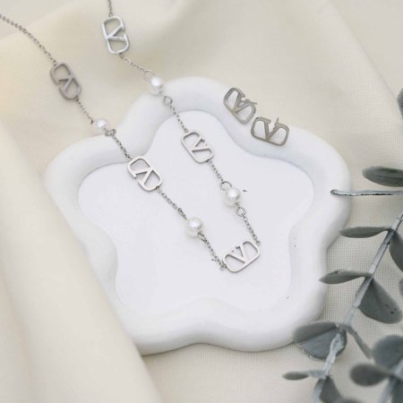 طقم ماركة سنسال و حلق